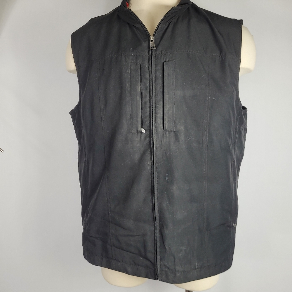 SCOTTeVEST Vest Mens XL Black Travel TEC Technology Enabled Clothing Pockets